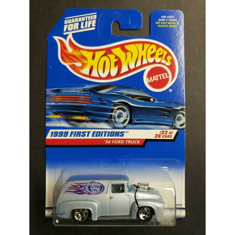 1999 Hot Wheels 1956 Ford Truck #927 22 of 26 First ED. Delivery Silver HW8